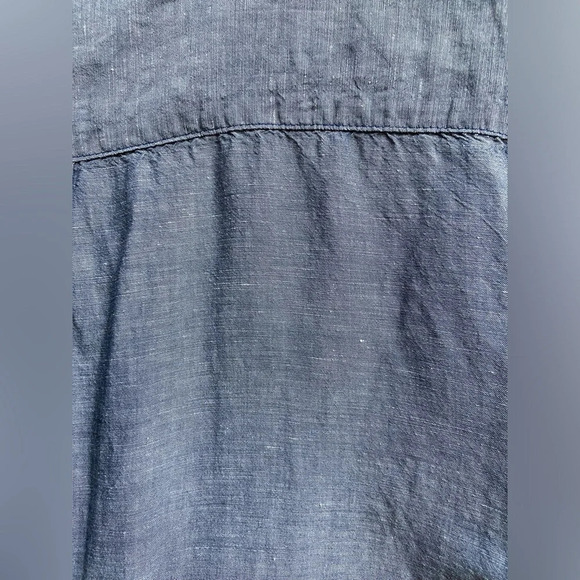 Saks Fifth Avenue linen cotton collar shirt sleeve shirt  Sz XL - Picture 6 of 11